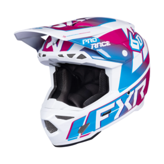 6D Youth Motocross Helmet ATR-3Y FXR - Blue Razz / White
