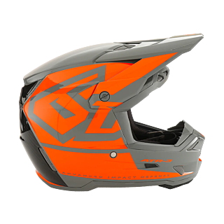 6D Youth Motocross Helmet ATR-3Y Hex - Neon Orange