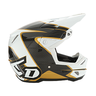 6D Youth Motocross Helmet ATR-3Y Wave - Gold / White