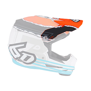 6D Youth Helmet Visor ATR-2Y Danger Boy - Orange / Blue