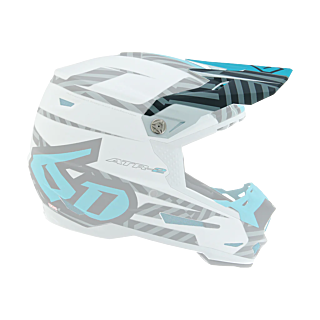 6D Youth Helmet Visor ATR-2Y Havoc - Electric Blue / White / Black
