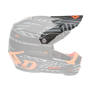 6D Youth Helmet Visor ATR-2Y Havoc - Neon Orange / Black
