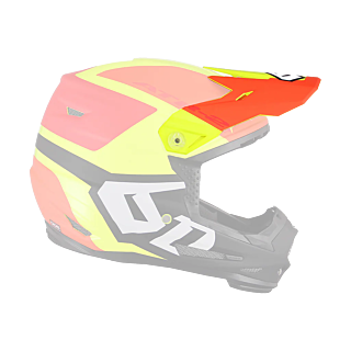 6D Youth Helmet Visor ATR-2Y Helo LE - Yellow / Orange / Red