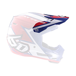 6D Youth Helmet Visor ATR-2Y Strike - Red / White / Blue