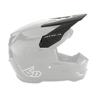 6D Youth Helmet Visor ATR-3Y Solid - Gloss Black