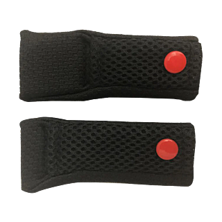 6D Youth Chin Strap Covers ATR-1Y - Black