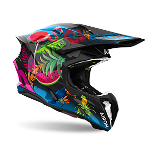 Airoh Motocross Helmet Twist 3 Amazonia - Gloss Multi