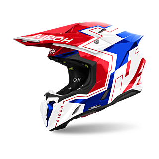Airoh Motocross Helmet Twist 3 Dizzy - Gloss Blue / Red