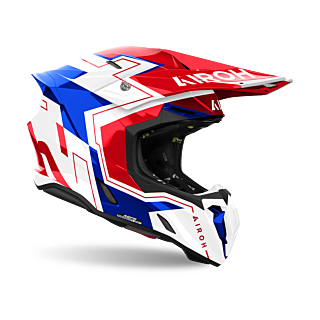 Airoh Motocross Helmet Twist 3 Dizzy - Gloss Blue / Red