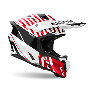Airoh Motocross Helmet Twist 3 Thunder - Gloss Red