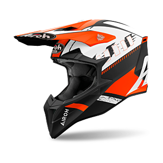 Airoh Motocross Helmet Wraap Feel - Matte Orange