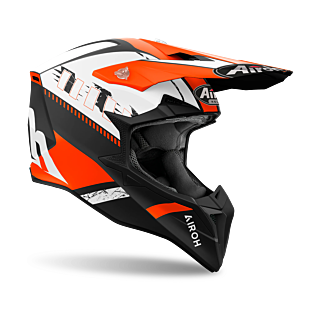 Airoh Motocross Helmet Wraap Feel - Matte Orange