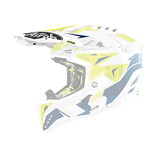 Airoh Helmet Visor Aviator 3 Spin - Gloss Yellow / Blue