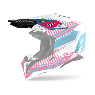 Airoh Helmet Visor Aviator 3 Wave - Pink / Chrome