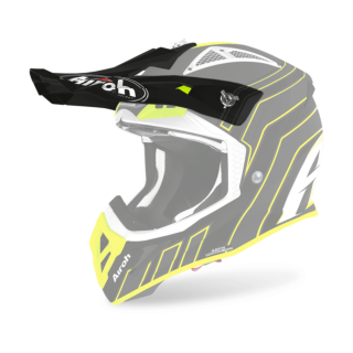Airoh Helmet Visor Aviator Ace Art - Matte Black / Fluo Yellow