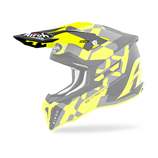 Airoh Helmet Visor Strycker XXX - Matte Fluo Yellow / Grey