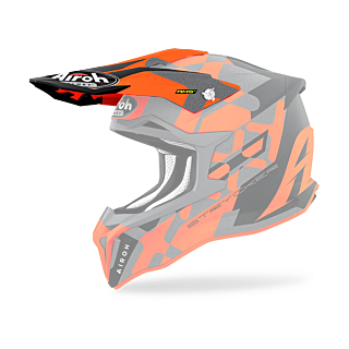 Airoh Helmet Visor Strycker XXX - Matte Fluo Orange / Grey