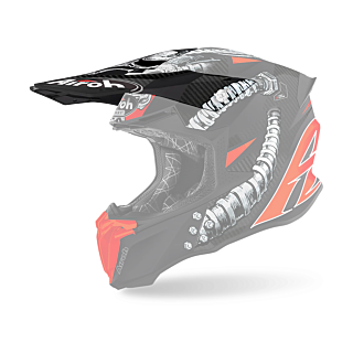 Airoh Helmet Visor Twist 2.0 Bolt - Matte Fluo Orange / Black