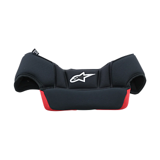 Alpinestars Inner Liner Crown Pad S-M8 / S-M10 - Black / Red