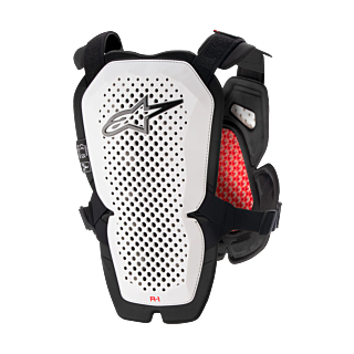 Alpinestars Chest Protector A-1 Pro - White / Black / Red