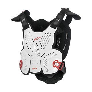 Alpinestars Chest Protector A-1 - White / Black / Red