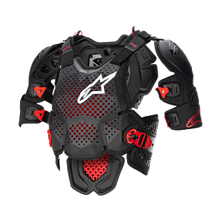 Alpinestars Chest Protector A-10 V2 Full - Anthracite / Black / Red