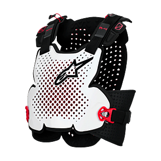 Alpinestars Chest Protector A-4 Plasma - Black / Red / White