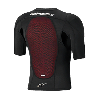 Alpinestars Chest Protector Soft Bionic Plasma LT Kort - Black / White