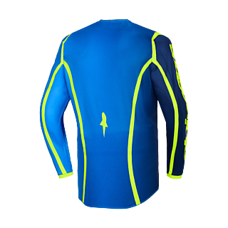 Alpinestars Motocross Jersey 2026 Fluid Apex - Blue / Fluo Yellow