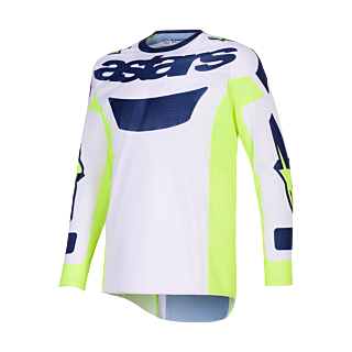 Alpinestars Motocross Gear 2026 Racer Air Riway - Light Grey / Fluo Yellow / Blue