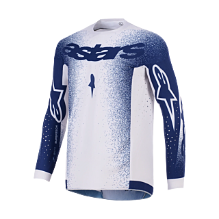 Alpinestars Motocross Jersey 2026 Supertech Scenz - Light Grey / Dark Blue