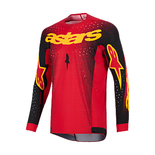 Alpinestars Motocross Jersey 2026 Supertech Scenz - Red / Black / Yellow