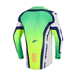 Alpinestars Motocross Jersey 2026 Supertech Vista - Light Grey / Fluo Yellow / Blue