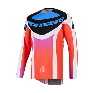 Alpinestars Motocross Jersey 2026 Techstar Knif - Light Grey / Fluo Orange / Black