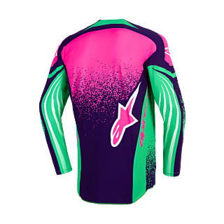 Alpinestars Motocross Jersey 2026 Techstar Nomur - Deep Purple / Green / Fluo Pink
