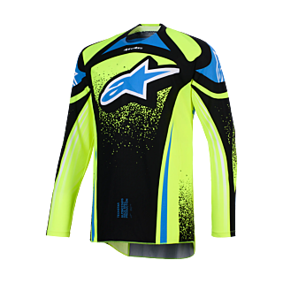 Alpinestars Motocross Jersey 2026 Techstar Nomur - Dark Navy / Fluo Yellow / Ucla / Blue