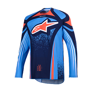 Alpinestars Motocross Gear 2026 Techstar Nomur - Dark Navy / Orange / Ucla / Blue