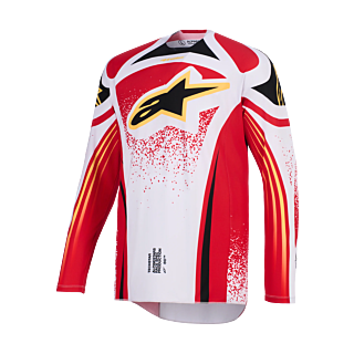 Alpinestars Motocross Jersey 2026 Techstar Nomur - Light Grey / Red / Black