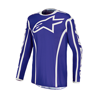 Alpinestars Motocross Jersey 2027 Fluid Apex V2 - Deep Blue / White