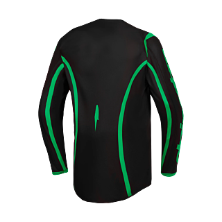 Alpinestars Motocross Jersey 2027 Fluid Apex V2 - Black / Fluo Green