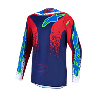 Alpinestars Motocross Gear 2027 Fluid Drag - Blue / Navy / Fire Red / White