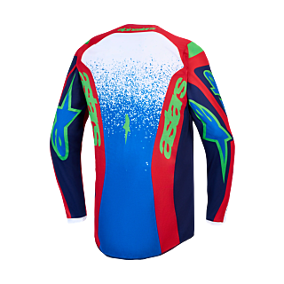 Alpinestars Motocross Gear 2027 Fluid Drag - Blue / Navy / Fire Red / White