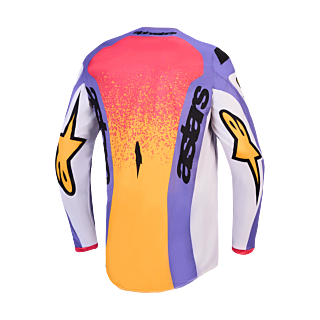 Alpinestars Motocross Jersey 2027 Fluid Drag - Light Lilac / Blue / Iris / Gold