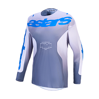Alpinestars Motocross Jersey 2027 Racer Amber - Ash Grey / Light Lilac / Ucla Blue