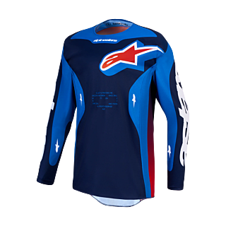 Alpinestars Motocross Gear 2027 Racer Hunt - Strong Blue / Deep Blue / Fire Red