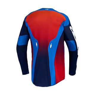 Alpinestars Motocross Jersey 2027 Racer Hunt - Strong Blue / Deep Blue / Fire Red