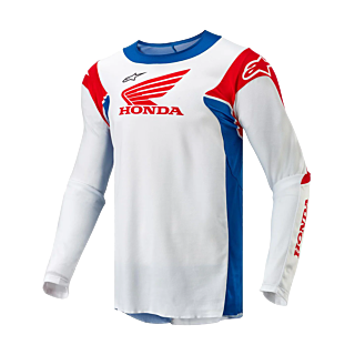 Alpinestars Motocross Jersey 2027 Racer Iconic Honda - White / Blue / Red