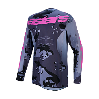 Alpinestars Motocross Gear 2027 Racer Lone - Grey Camo / Purple