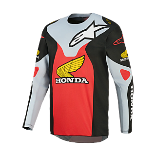 Alpinestars Motocross Gear 2027 Racer Veil Honda - Black / Grey / Red