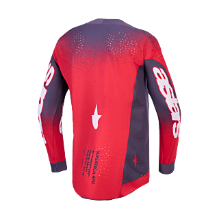 Alpinestars Motocross Jersey 2027 Supertech AFD Hiten - Graystone / Fluo Red / Light Lilac
